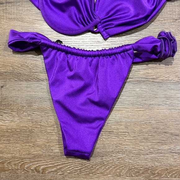 Hard Swimwear Vibrant Purple Bikini Set - Picture 5 of 6